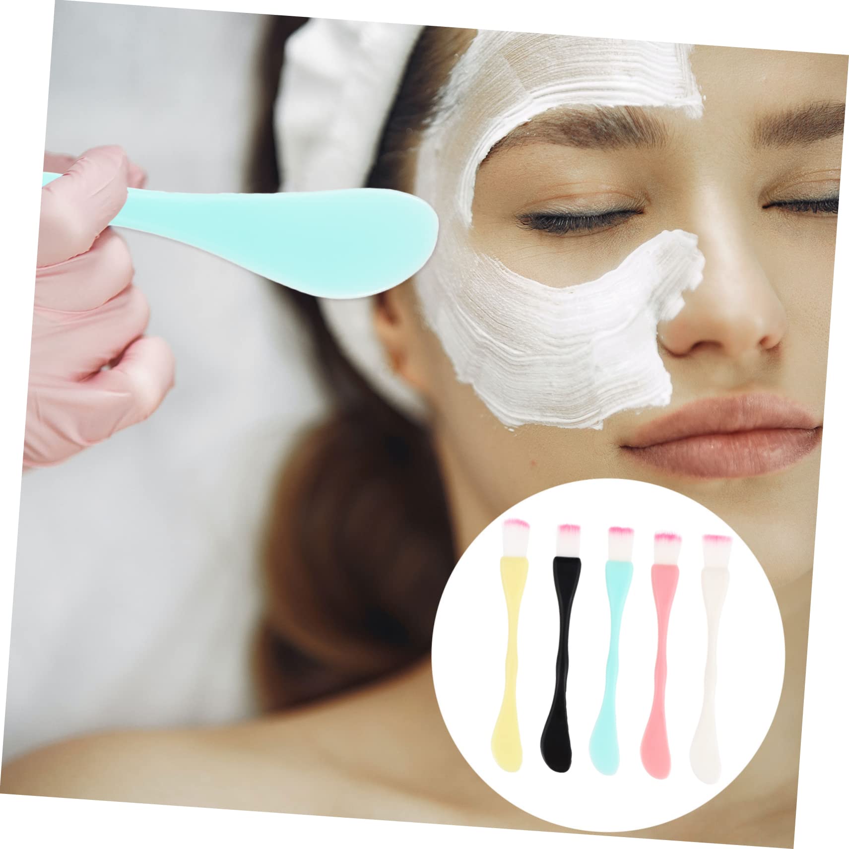 45 Pcs Reusable Double Head Silicone Face Scrubber Brush - Exfoliating Body & Facial Cleansing Tool for DIY Skincare, Makeup Removal & Spa Treatments