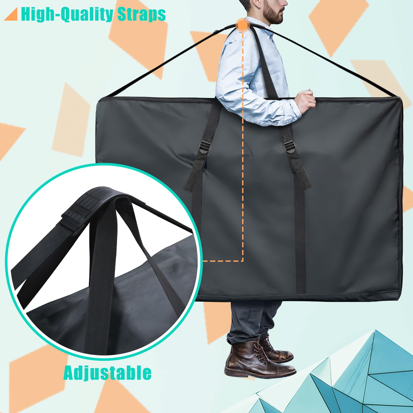 600D Heavy Duty Zero Gravity Chair Cover - Large Outdoor Chair Storage Bag with Zippers, Folding Lounge Chair Carry Case for Patio, Beach & Camping | Durable Moving Bag for Easy Transport & Protection