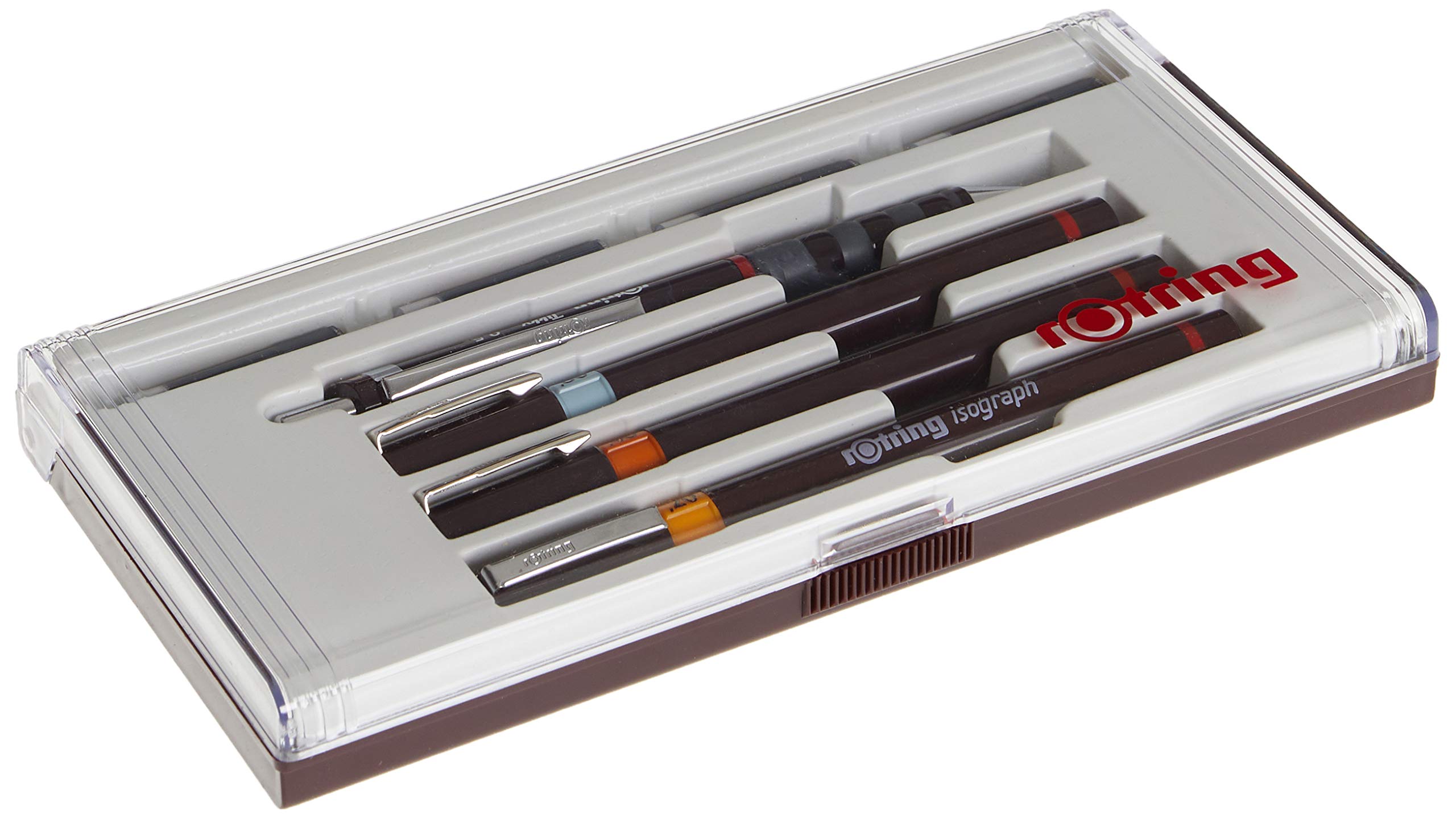 Rotring Isograph Junior Set - 3 Technical Drawing Pens (0.20mm, 0.40mm, 0.60mm) with Accessories - Perfect for Architects, Engineers & Artists - Drafting, Sketching & Technical Illustration Tools