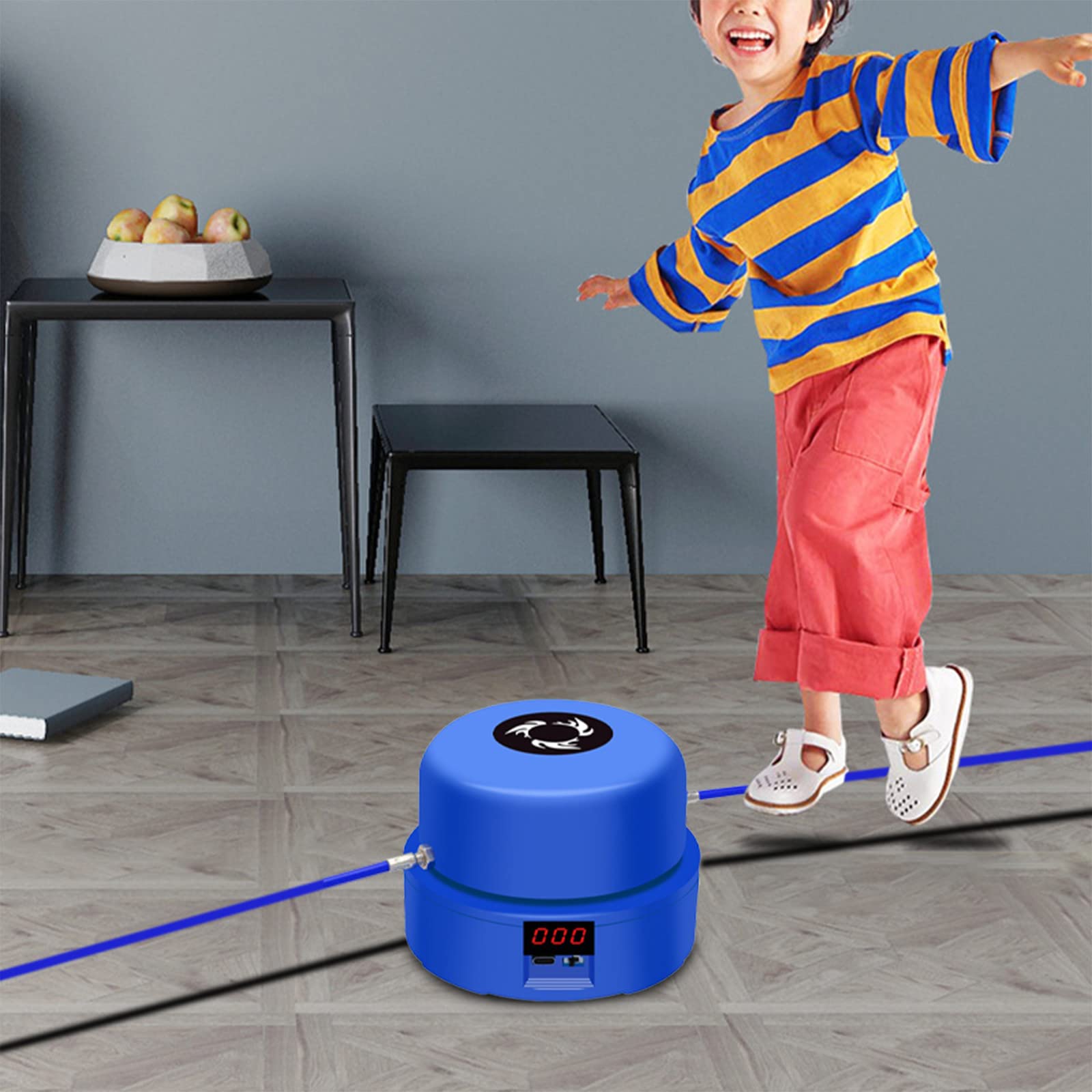 Electric Jump Rope Machine with Wireless Remote Control - Adjustable Speed Rope Skipping Equipment for Fitness, Home & Office Workouts - Perfect for Teens, Adults & Gamers (Indoor Exercise & Entertainment)