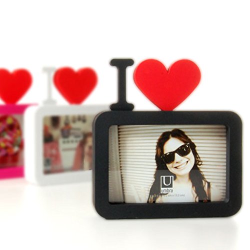 Umbra Ulove 4x6 Inch Modern Molded Picture Frame - Perfect for Displaying Photos, Artwork & Memories in Home, Office or Gift Giving
