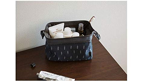 TREXEE Women's Travel Toiletry Bag - Waterproof Makeup Organizer & Cosmetic Case with Multiple Pockets, Perfect for Grooming Essentials on Vacation, Gym, or Daily Use (Blue)