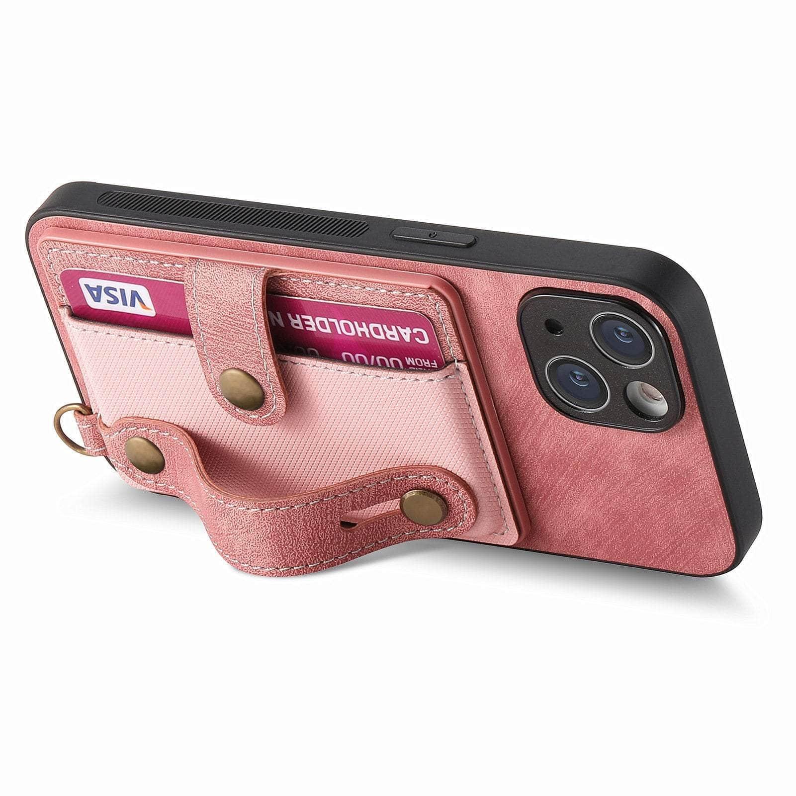 Vegan Leather iPhone 15 Plus Wallet Case with Card Holder - Slim Protective Cover for Everyday Use & Travel