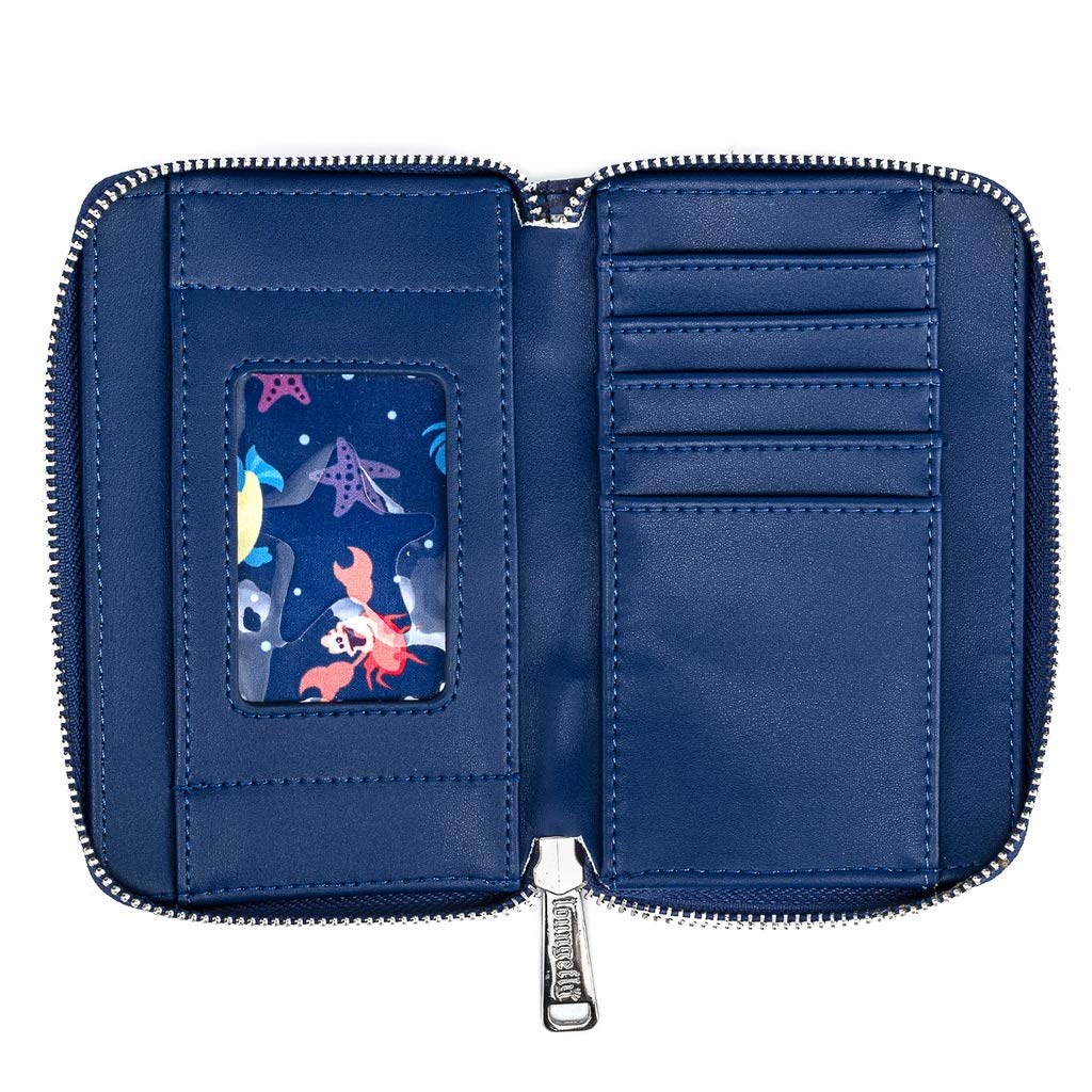 Disney The Little Mermaid Gondola Scene Faux Leather Wallet - Loungefly Official Licensed Accessory for Cosplay, Collectors & Disney Fans - Perfect for Theme Parks, Gifts & Everyday Use