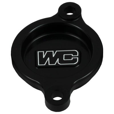 Black Oil Filter Cover for Honda CRF450RX 2017-2018 - Durable Engine Protection for Off-Road & Motocross Riding