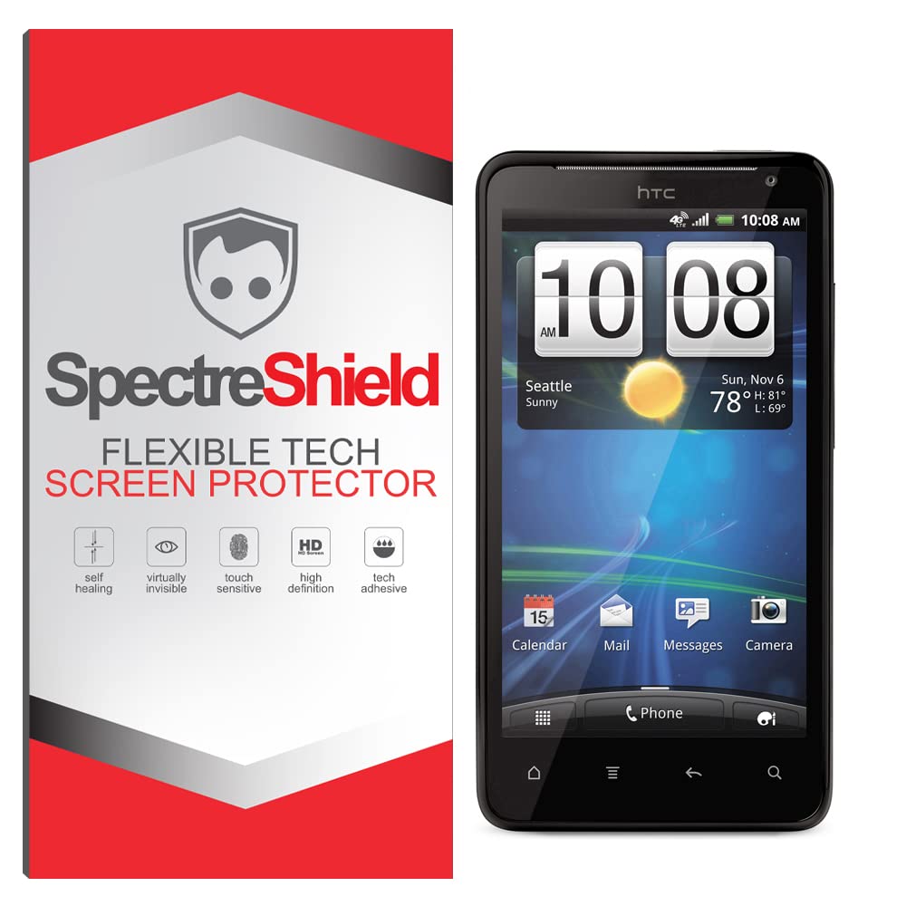 Spectre Shield Flexible TPU Screen Protector for HTC Vivid - Case Friendly, Full Coverage Clear Film | Perfect for AT&T Users, Daily Protection Against Scratches & Drops