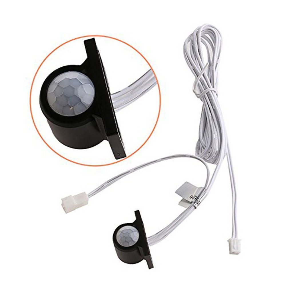 12V Automatic On/Off PIR Motion Sensor Switch for LED Strip Lights - Cabinet & Wardrobe Lighting, Energy Saving (Color: Single Induction) - Perfect for Closet, Kitchen, Staircase & Night Light