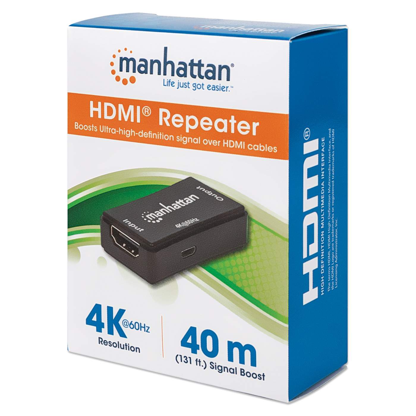 4K HDMI Repeater & Extender - Boost Signal Up to 100ft - Supports 4K@60Hz HDR, 3D, HDCP 2.2 - Perfect for Home Theater, Gaming & Conference Room Setup