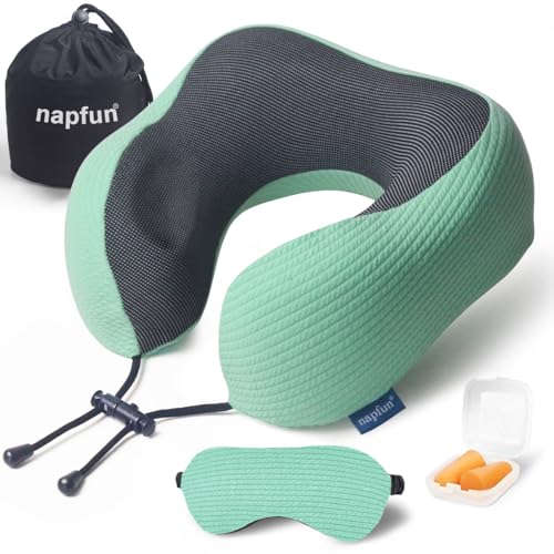Striped Turquoise (Luxury Sets, With Eye Mask&earplugs)