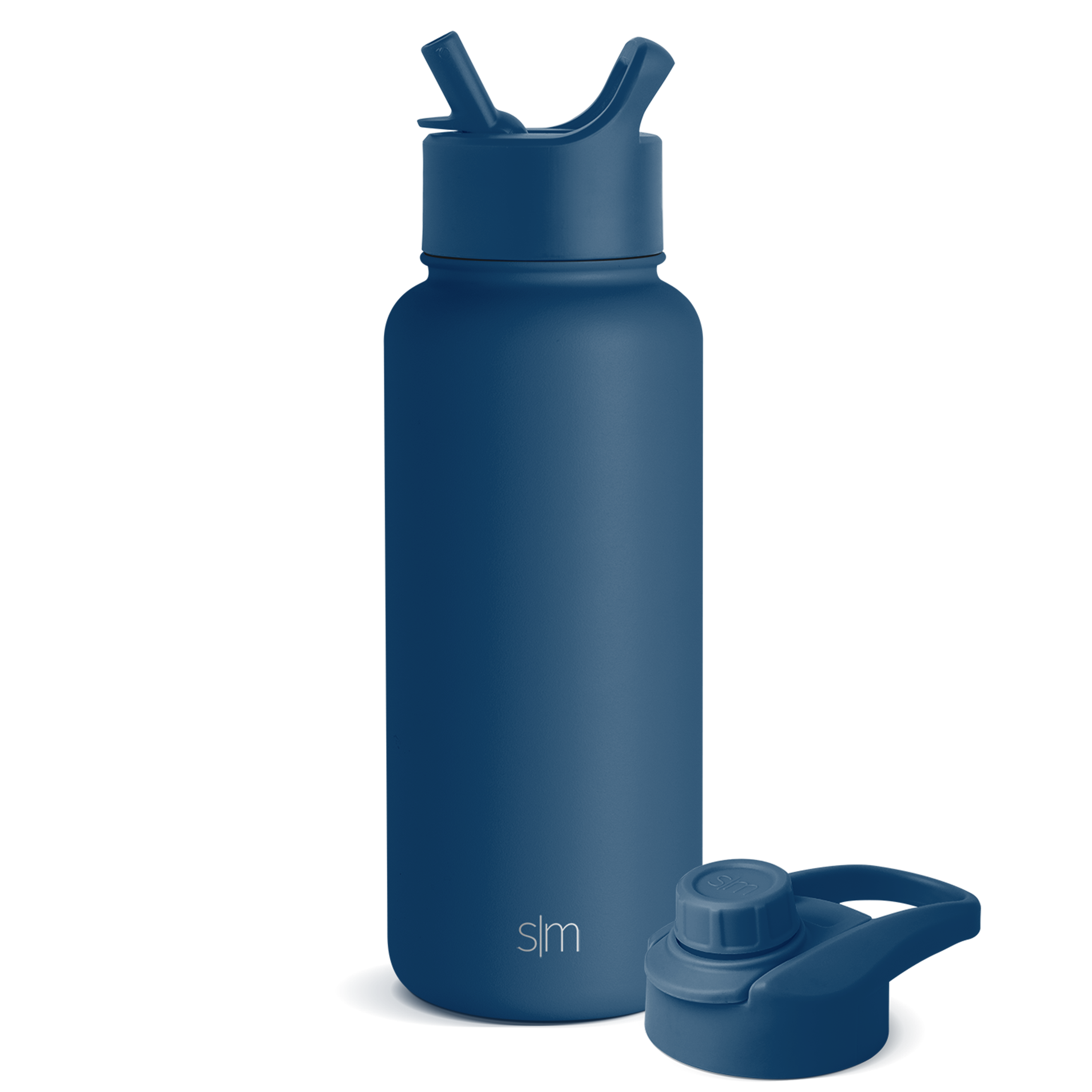 Summit Water Bottle with Straw Lid & Chug Lid - 32oz Leakproof Stainless Steel Insulated Bottle for Gym, Hiking & Everyday Hydration