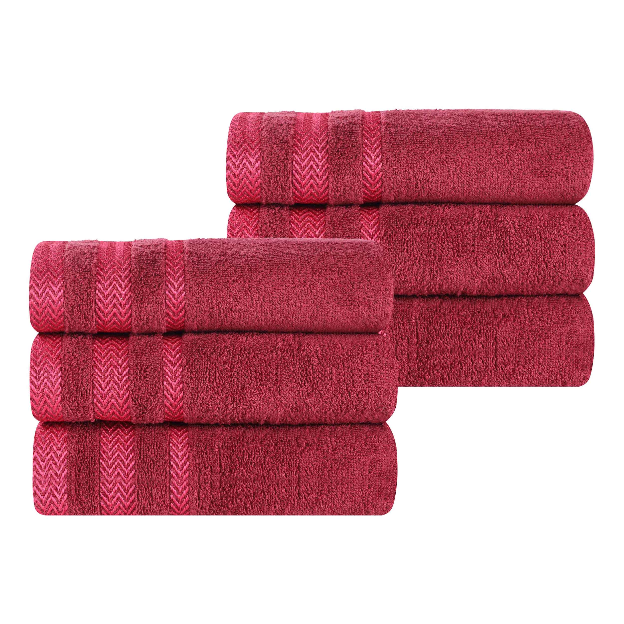 Premium 6-Pack Hays Cotton Soft Medium Weight Hand Towels - Absorbent & Quick-Drying for Kitchen, Bathroom & Guest Use
