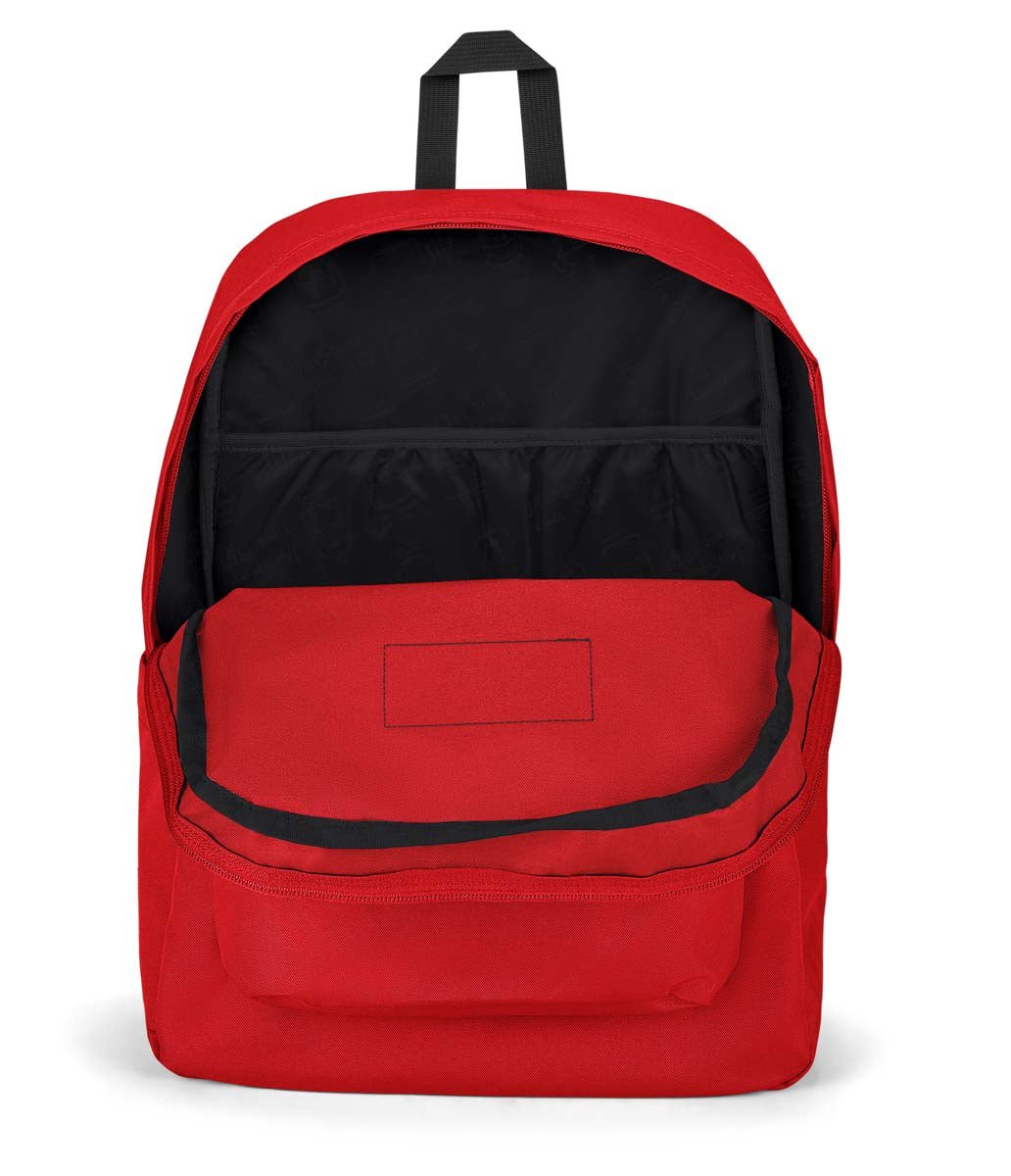 JanSport SuperBreak Plus Backpack - Lightweight Durable School & Travel Backpack for Students & Professionals - Perfect for College, Work & Outdoor Adventures (Red Tape)