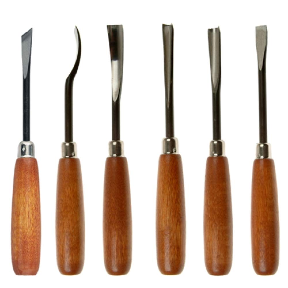 6-Piece Wood Carving Tool Set - Professional Woodworking Kit for DIY, Sculpting & Whittling | Perfect for Beginners & Experts