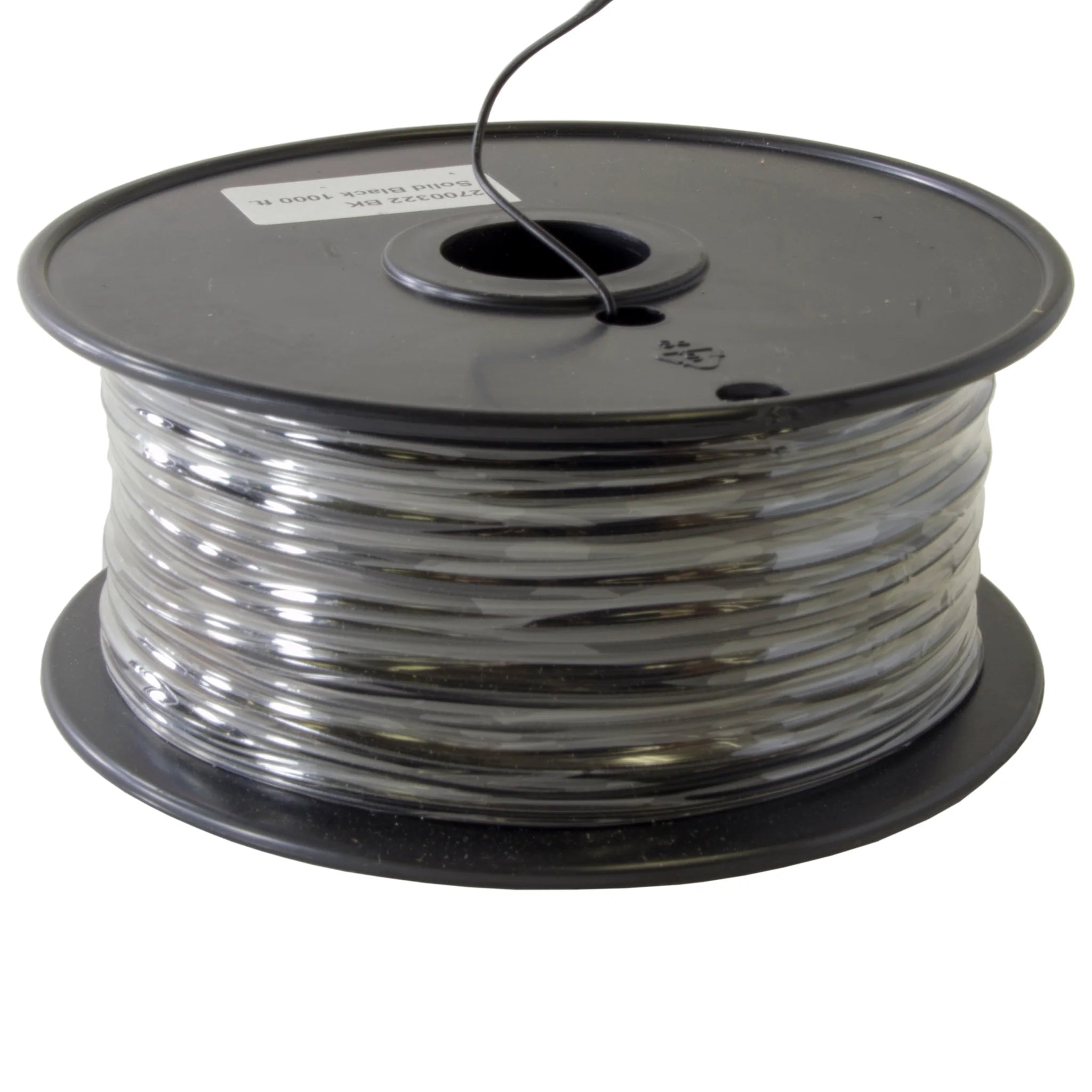 22 Gauge 1000 Feet Black Solid Hook Up Wire - 300V for Automotive, Electronics & DIY Projects - UL Certified Electrical Wire for Home & Industrial Use