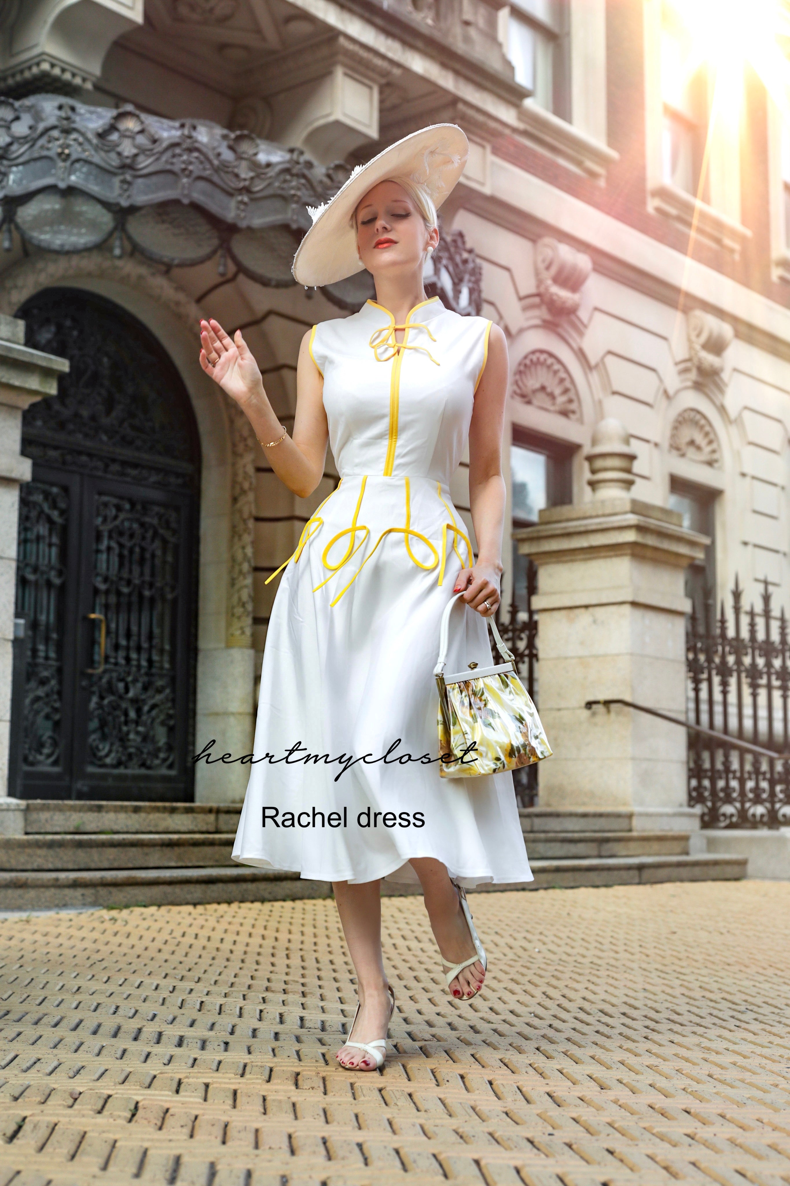 Vintage Inspired Swing Dress by RACHEL - Flowy Retro Style for Women | Perfect for Parties, Weddings & Casual Outings