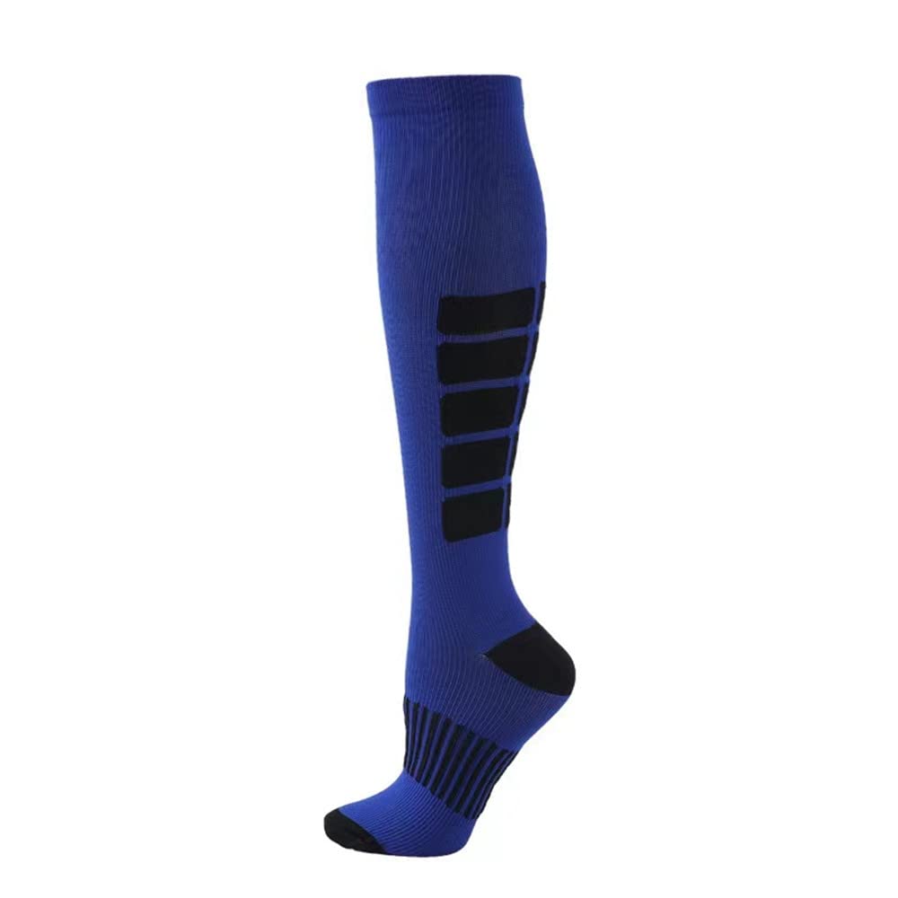Nigeiyeme 15-25mmHg Compression Socks for Men & Women - Athletic Support Socks for Running, Travel & Work - Black Medical Grade Anti-Fatigue Legwear for Sports & Daily Use