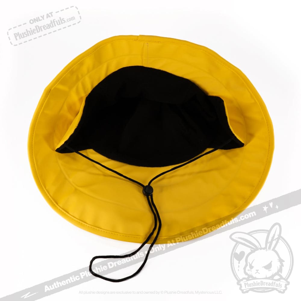 Plushie Dreadfuls Emotional Downpour Yellow Rain Hat - Soft Comfort Toy for Anxiety Relief & Emotional Support | Perfect for Therapy, Gifts, and Cuddling
