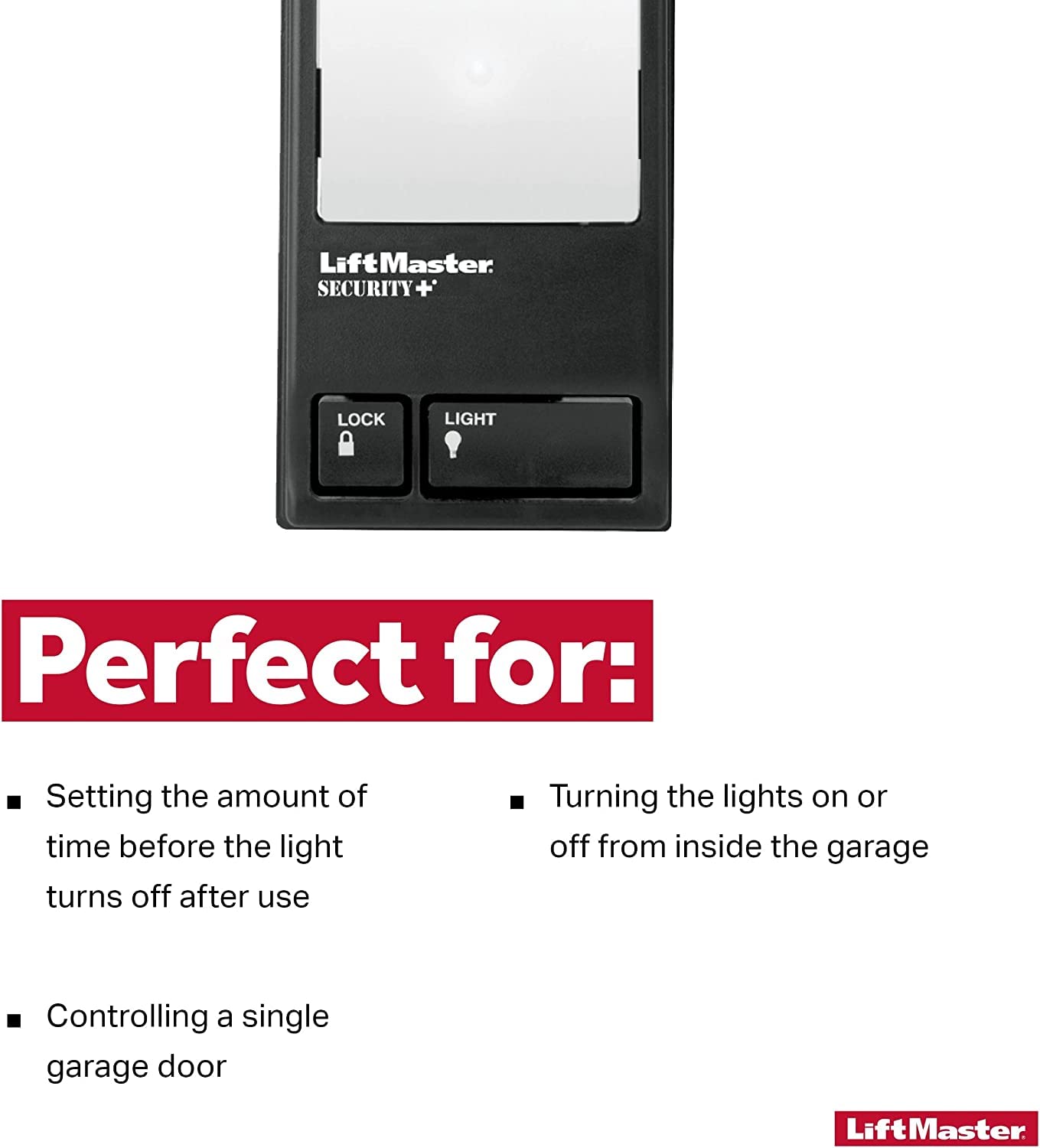 LiftMaster Chamberlain Multi-Function Garage Door Opener Keypad - 78LM OEM Replacement Wall Control Panel for Secure Home Access | Perfect for Home, Office & Warehouse Garage Security