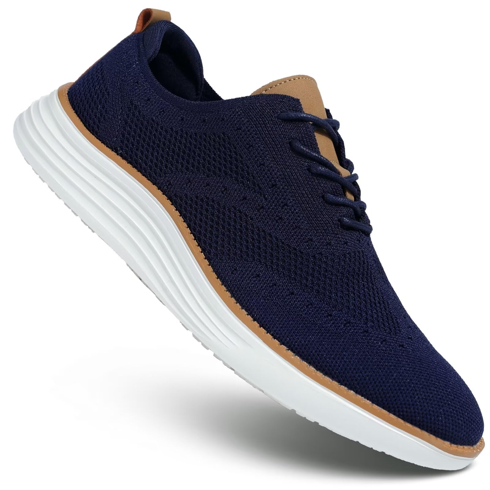 Men's Lightweight Oxford Lace-Up Casual Sneakers - Comfortable Walking Shoes for Men | Perfect for Office, Travel & Everyday Wear