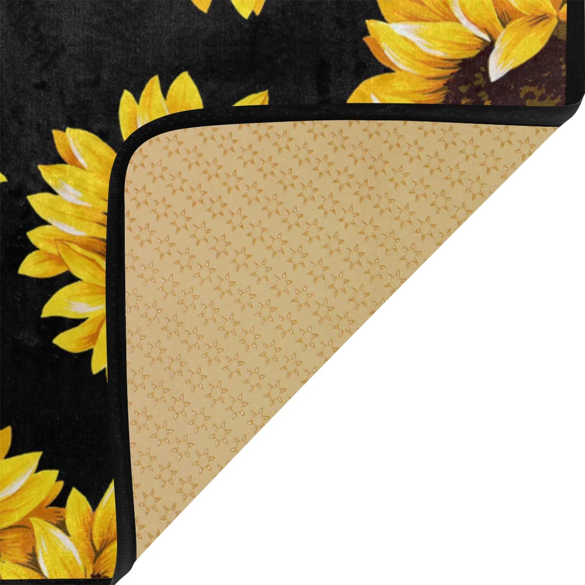 Sunflower Anti-Fatigue Kitchen Mat - Non-Slip, Stain-Resistant for Indoor/Outdoor Use