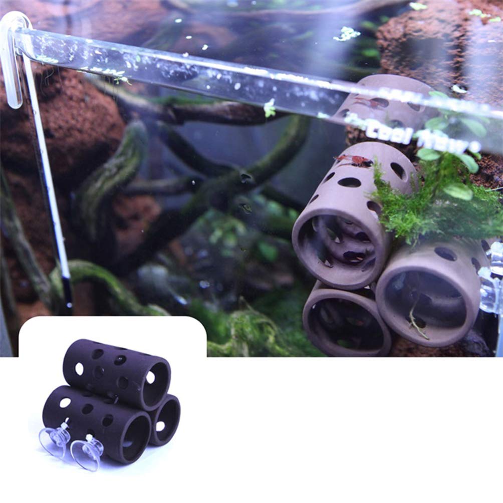 8-Piece Aquarium Suction Cup Clips with Zip Cable Ties - Secure Shrimp Nest & Fish Tank Accessories | Durable Underwater Hooks for Aquascaping, Plant Anchoring & Decoration | Perfect for Freshwater & Saltwater Tanks
