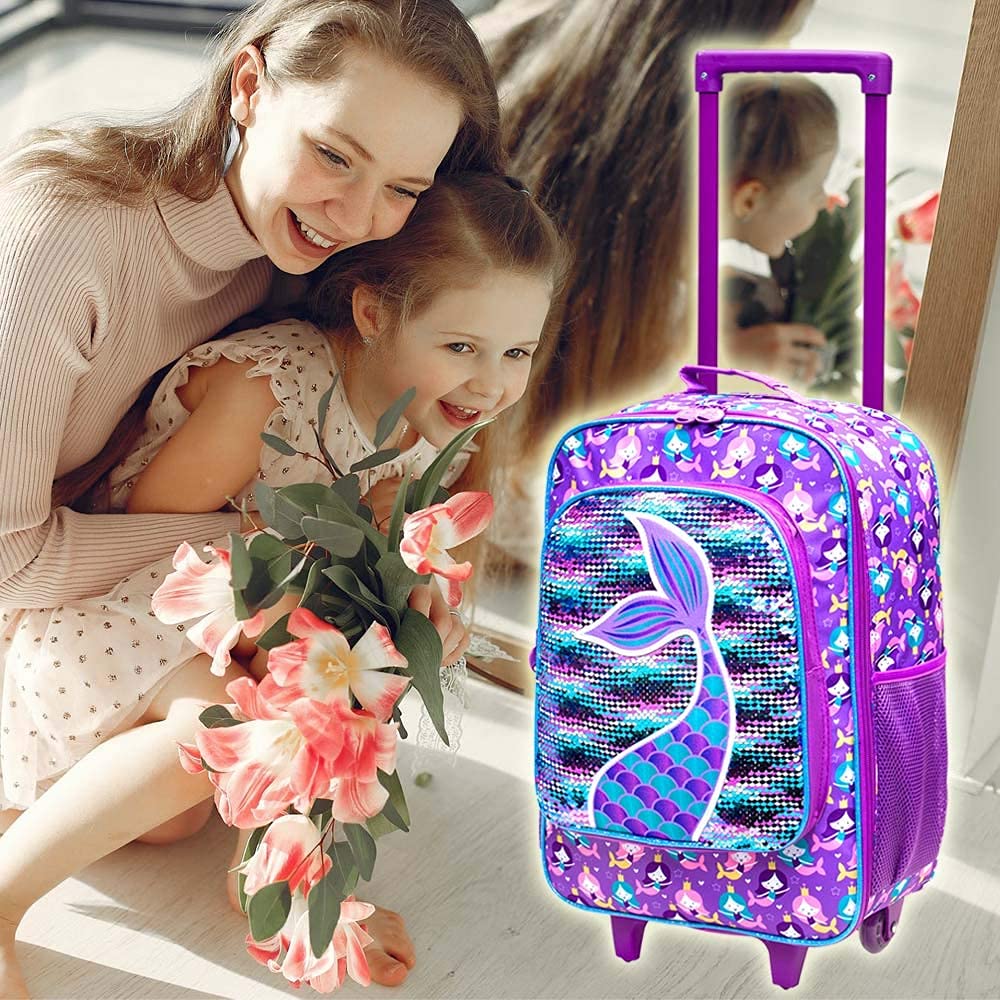 Kids Suitcase with Wheels - Lightweight Rolling Carry-On Luggage for Toddlers, Boys & Girls | Perfect for Air Travel, Road Trips & Sleepovers