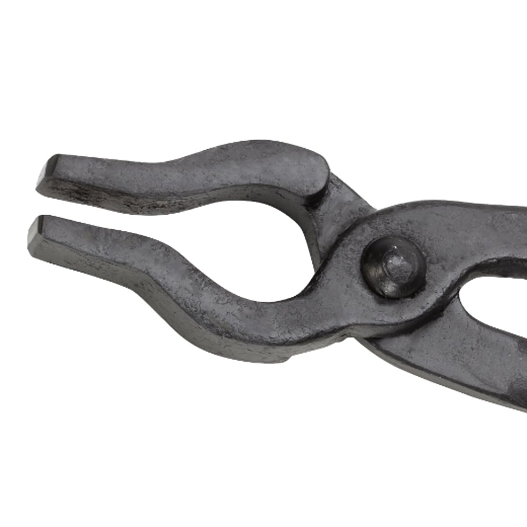 12 Inch Blacksmith Tongs - Heavy Duty Cast Iron Forge Tongs for Metalworking, Blacksmithing & DIY Projects - Perfect for Holding Hot Metal, Forging & Crafting
