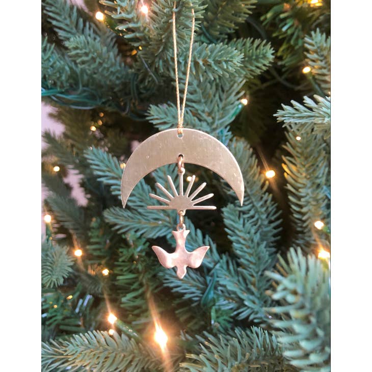 Vida Luz Shalom Ornament - Elegant Handmade Holiday Decor for Christmas Tree, Home & Gift Giving