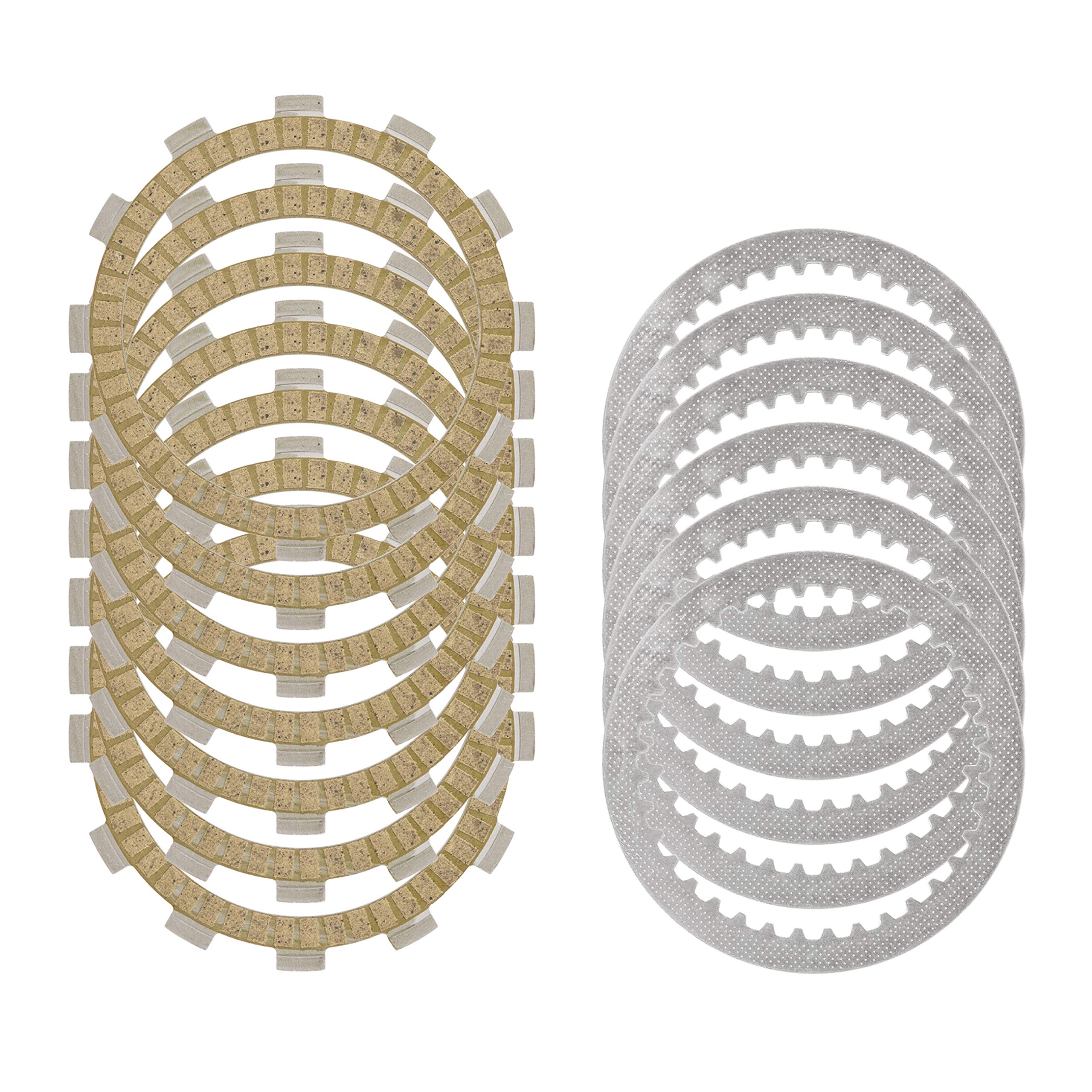Caltric Clutch Friction Drive Plates & Driven Plates Kit for Suzuki DR250SE (1992-1998) - Motorcycle Engine Repair & Maintenance Replacement Parts for Off-Road Riding & Trail Adventures