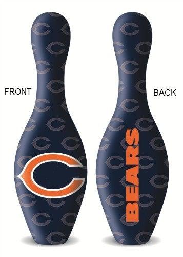 Chicago Bears NFL Bowling Pin Set - Officially Licensed Team Merchandise for Sports Fans & Collectors - Perfect for Game Day Decor, Man Cave, and Sports Themed Parties