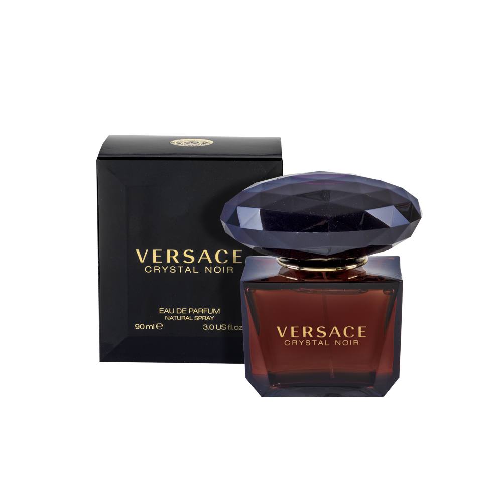 Versace Crystal Noir Eau de Parfum for Women - 3.0 oz / 90ml Luxury Perfume, Floral Oriental Scent with Notes of Gardenia, Amber & Spices - Perfect for Evening Wear, Date Nights & Special Occasions