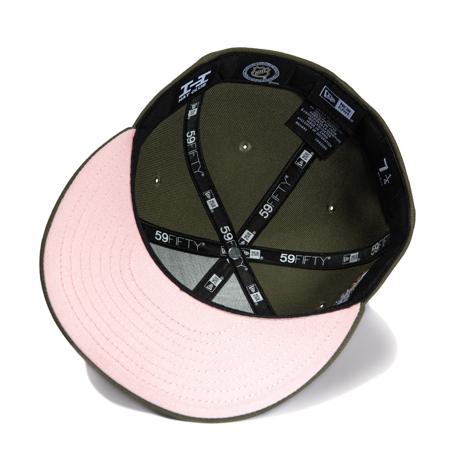 New Era 59Fifty Chicago Blackhawks NHL Snapback Cap with Chicago Stadium Patch - Olive Green Adjustable Hat for Men & Women - Perfect for Hockey Games, Sports Events & Streetwear Fashion