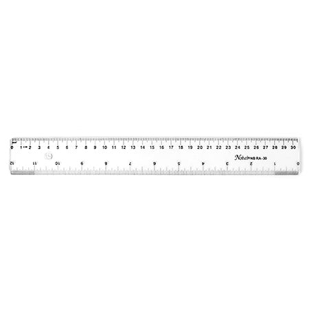 12 Inch Clear Acrylic Ruler with Non-Slip Backing - Perfect for School, Office, Crafting, and DIY Projects