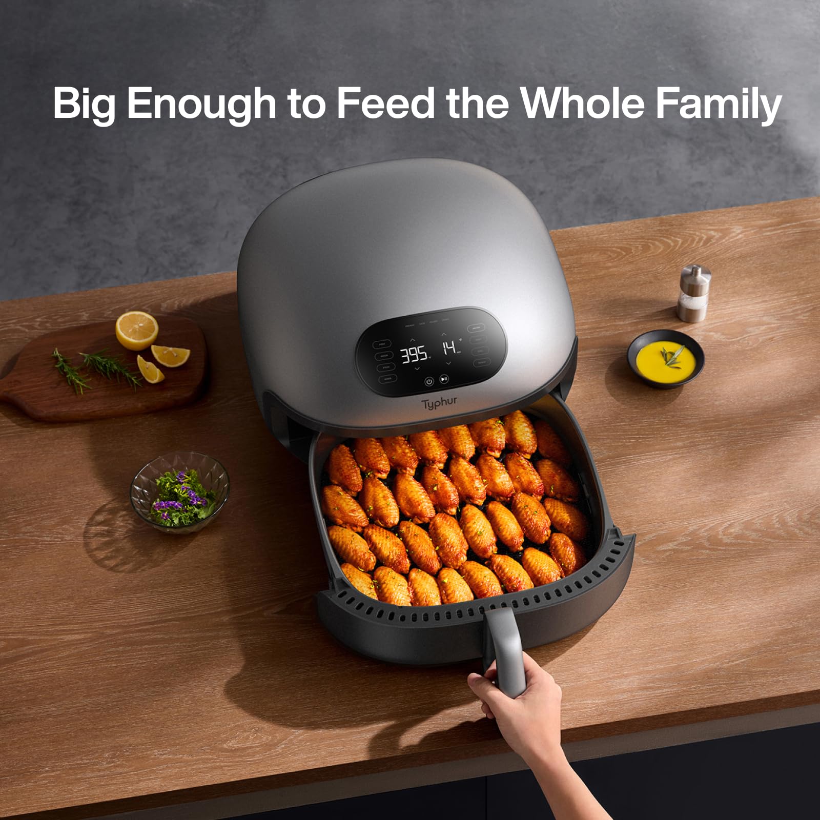 **Dome 2 Air Fryer - Extra Large 6.5QT Smart Digital Air Fryer with Superior Airflow, PFAS-Free Basket, Self-Cleaning, 32 Chicken Wings Capacity - Perfect for Quick Meals, Healthy Cooking & Family Gatherings**