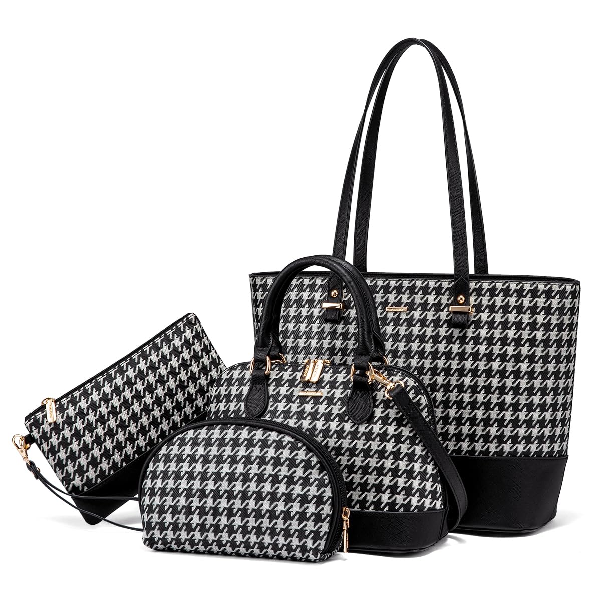 LOVEVOOK Women's Handbags Set - 3 Piece Shoulder Bag, Tote & Satchel Purse for Work, Travel & Everyday Use