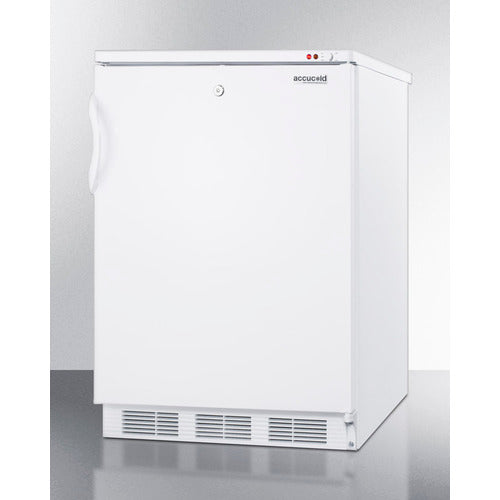 Accucold VT65ML7BI 24-Inch Wide Built-In All Freezer - Energy Efficient Upright Freezer for Home, Restaurant & Commercial Use