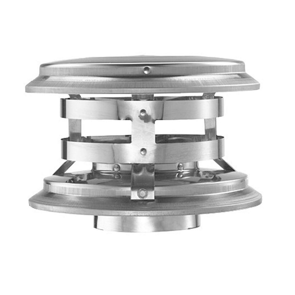 DuraVent 4 PelletVent Pro Vertical Cap - 4PVP VC - Premium Pellet Stove Venting System for Home Heating & Fireplace Safety