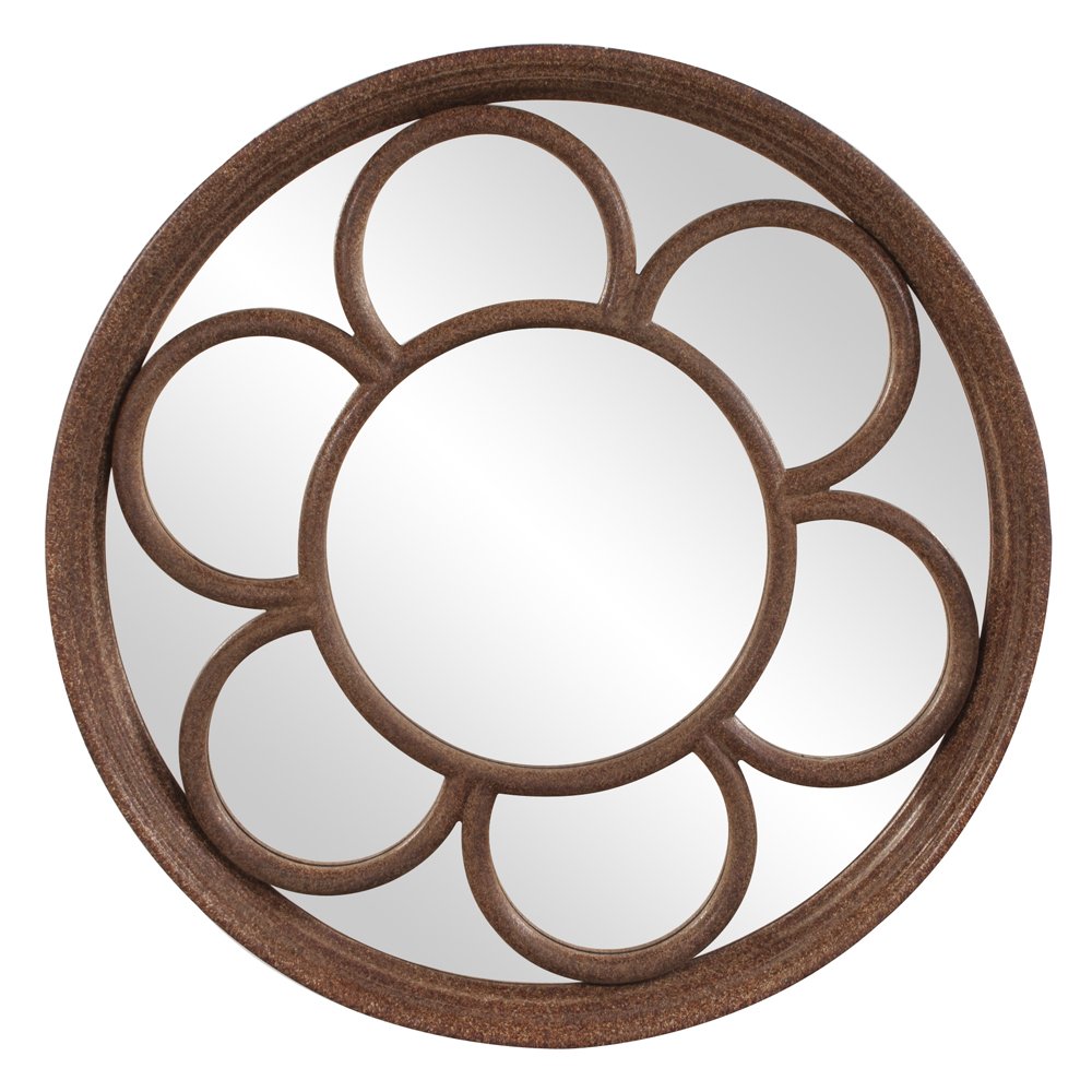 Howard Elliott 11214 Clinton Round Mirror - Elegant Wall Decor for Living Room, Bedroom & Bathroom | Perfect for Home, Office & Entryway Décor