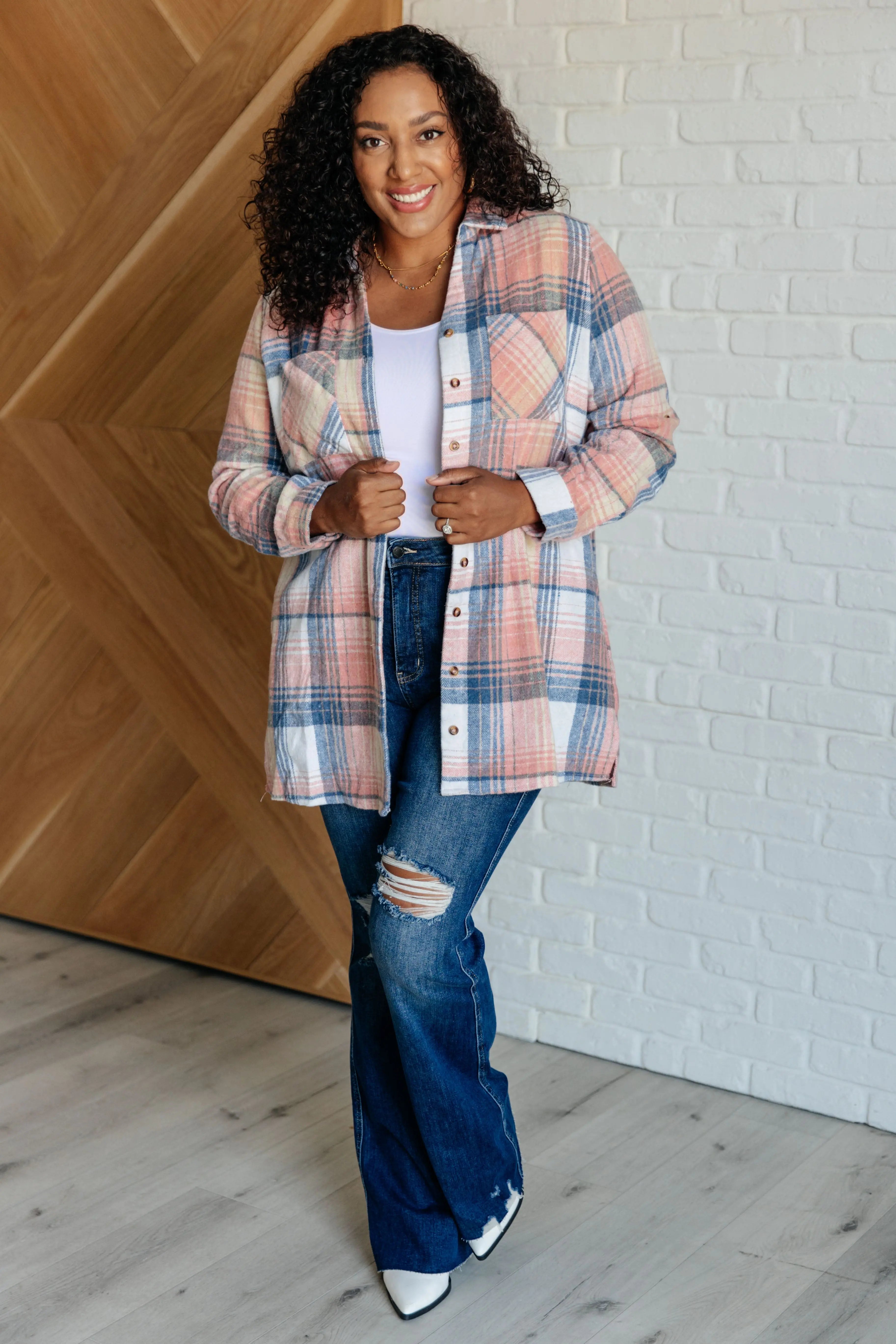 Lumber Jill Women's Plaid Flannel Shirt - Soft Button Down Top for Outdoor Adventures, Camping & Casual Wear