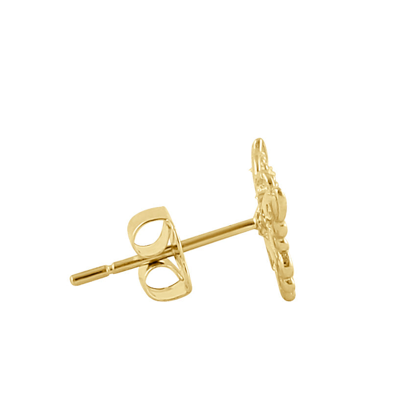 14K Solid Gold Butterfly Diamond Stud Earrings for Women - Elegant & Hypoallergenic Jewelry Gift for Birthday, Anniversary, Valentine's Day