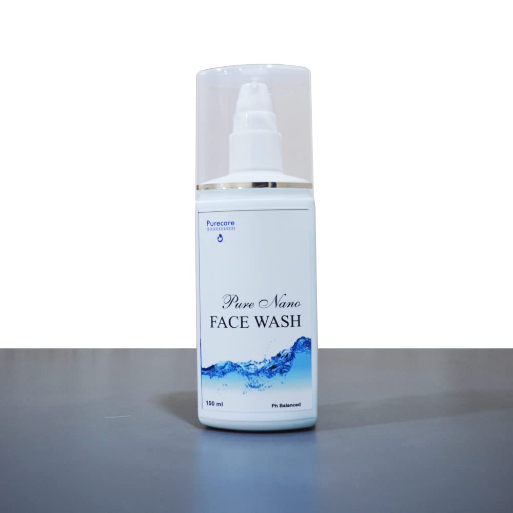 Pure Nano Facial Cleanser - Gentle Deep Pore Cleansing for Acne & Oily Skin - Daily Face Wash for Men & Women - Perfect for Morning & Night Skincare Routine