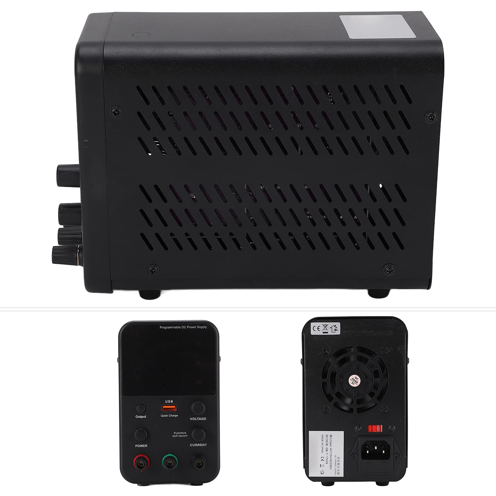 30V 10A Programmable DC Power Supply with USB & Digital Display - Adjustable Lab Bench Power Source for Electronics Repair, Notebook, Phone Testing (US Plug 115V) | Ideal for DIY Projects, Circuit Debugging & Device Charging