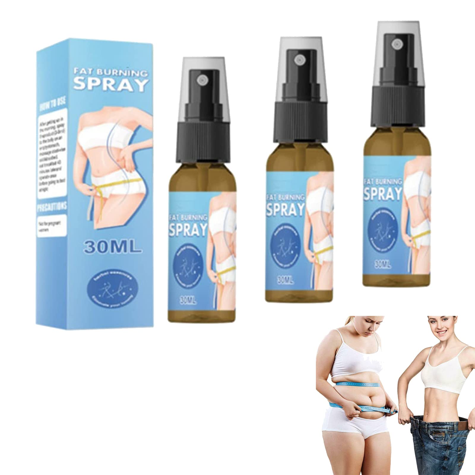 Baretastic Skin Tightening Spray - Natural Herbal Firming Solution for Saggy Skin, Instant Tightening Face & Body Spray, Anti-Aging Treatment (3 Pack) | Perfect for Post-Pregnancy, Weight Loss & Mature Skin Care