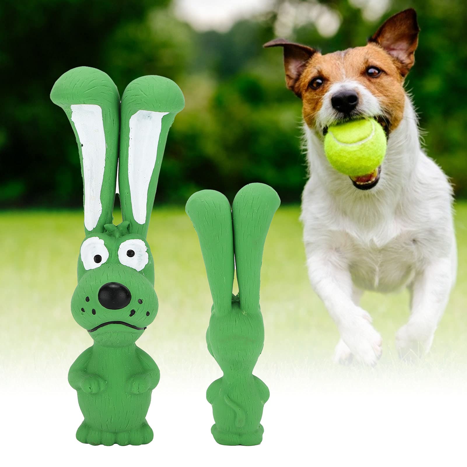 Durable Latex Dog Chew Toy - 17x4cm Squeaky Rabbit Design for Aggressive Chewers, Interactive Fetch & Play - Perfect for Indoor & Outdoor Pet Activities