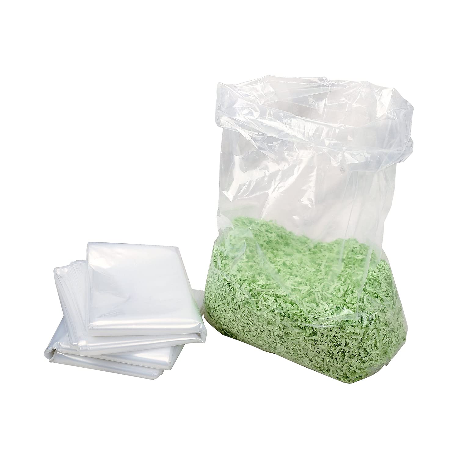 HSM of America Heavy-Duty Shredder Bags - 58 Gallon Capacity, 100 Bags per Roll (1 Roll) - Perfect for Office Document Security & Bulk Paper Disposal