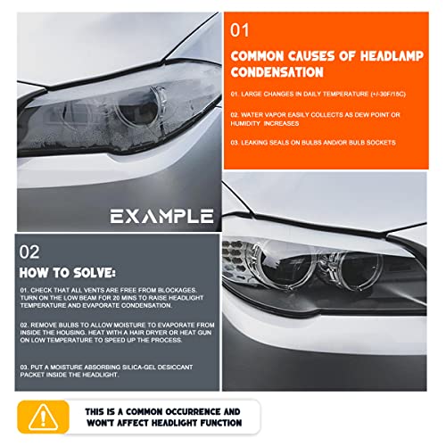 Ford Explorer 06-10 Replacement Headlight Assembly - Smoked Lens with Amber Corner | Perfect for Night Driving & Off-Road Adventures