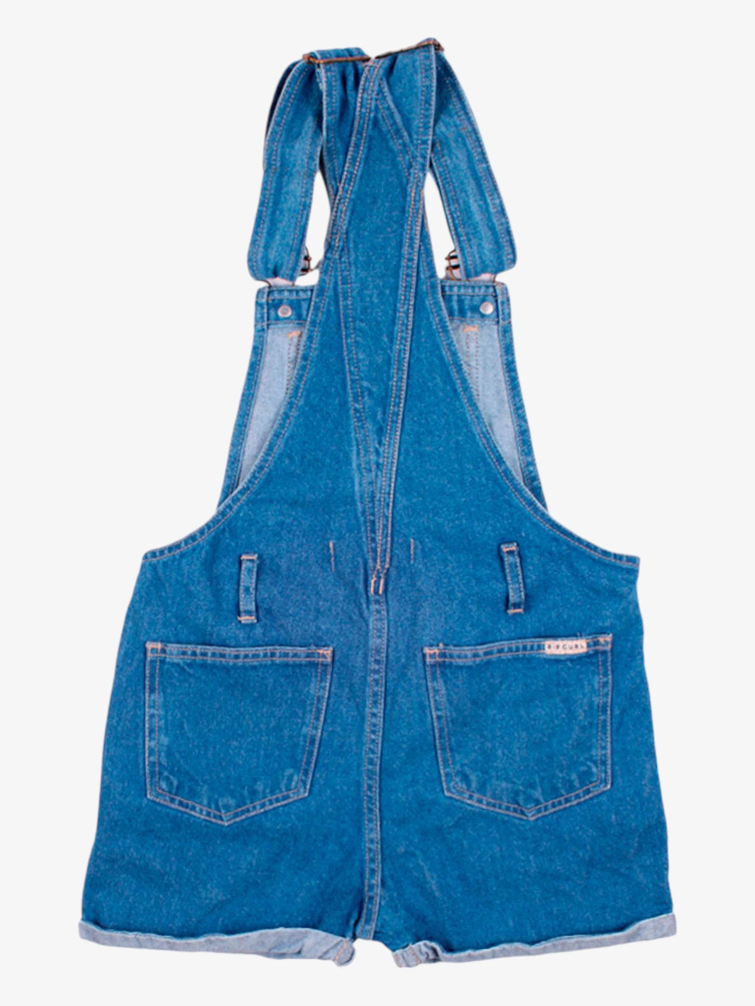Rip Curl Girls' Denim Jardinero Jeans in Light Blue - Perfect for Casual Wear, Surfing, and Beach Outings