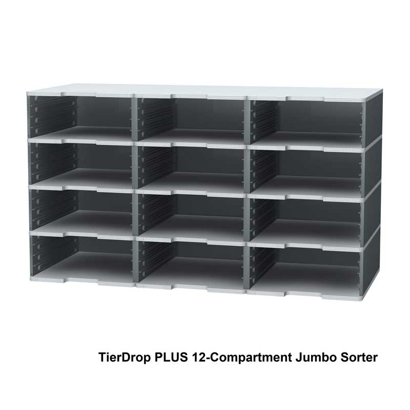 TierDrop PLUS Jumbo Sorters - Large Capacity Organizer for Home, Office & Classroom - Perfect for Toys, Crafts, School Supplies & Office Accessories Storage