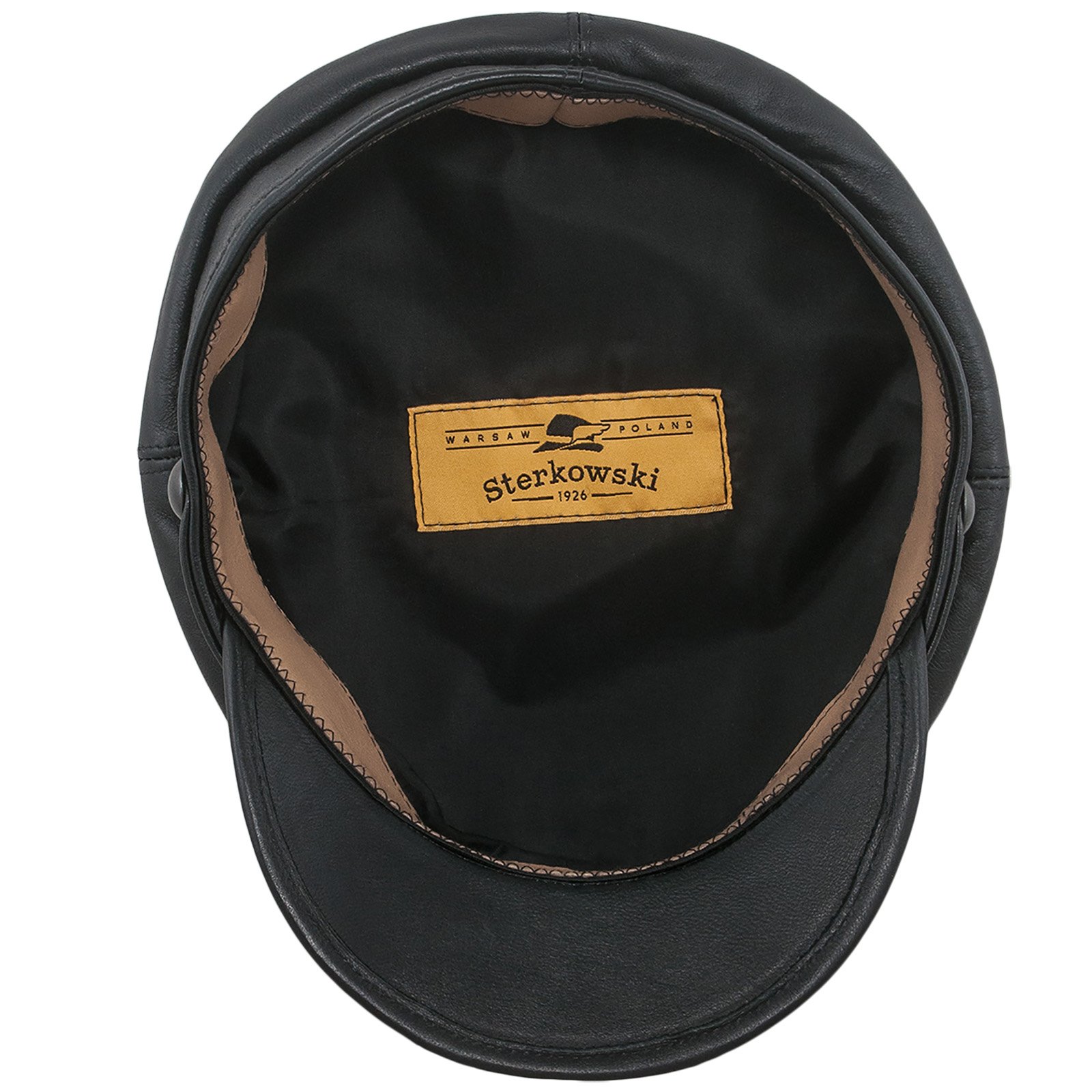 Sterkowski Genuine Leather Trawler Hat for Men - Waterproof & Durable Fishing Cap for Outdoor Adventures, Hiking, and Travel