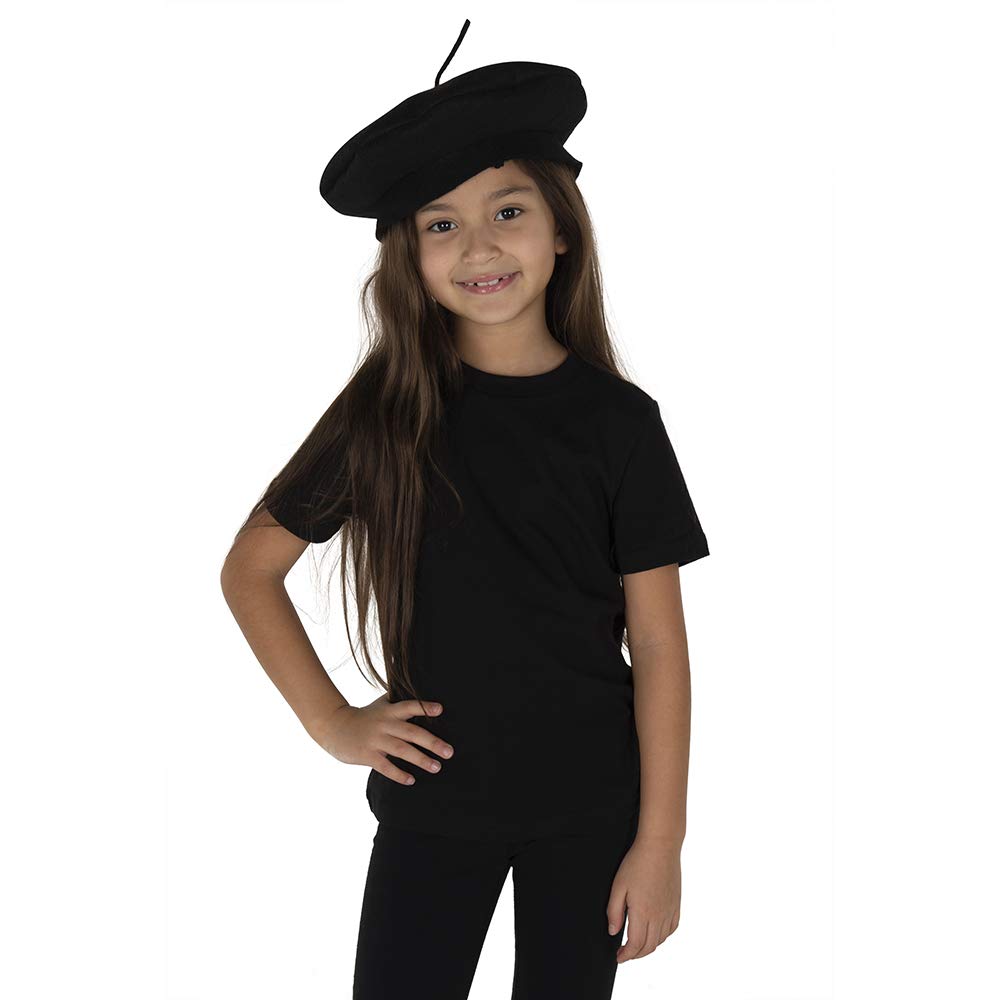 Kids French Beret Hat - Artist Costume Accessory for Girls & Boys | Dress Up America | Perfect for Halloween, Cosplay & Themed Parties